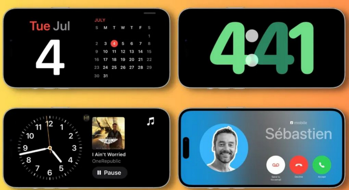 盐田苹果手机维修分享iOS17横屏充电待机显示有什么好处 