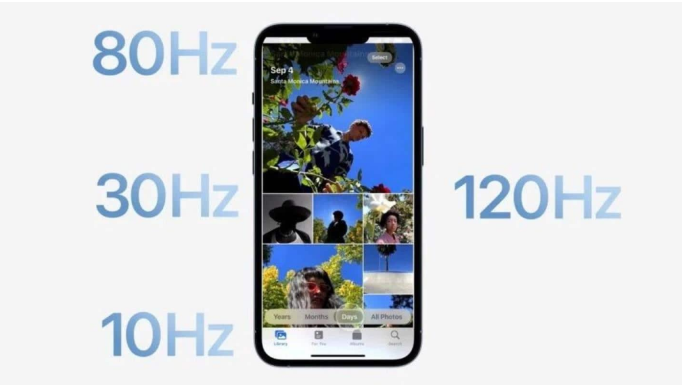 盐田苹果14维修分享iPhone 14有高刷吗 
